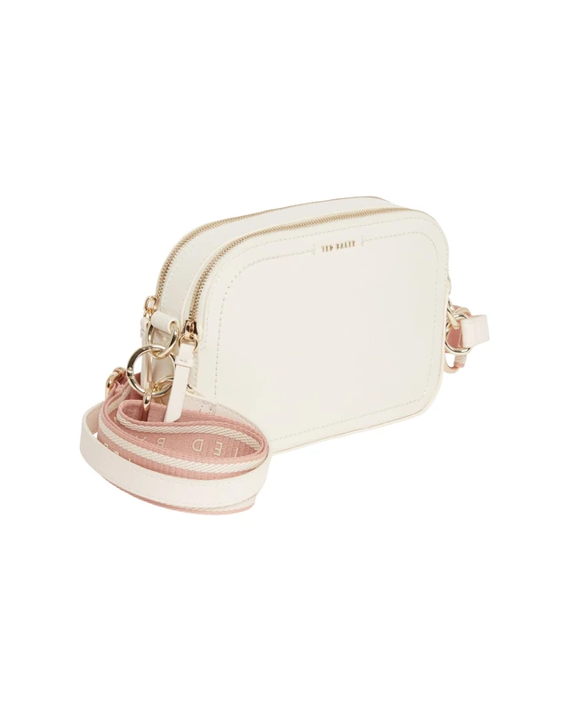 Ted Baker Women's S283920IVORYO/S Webbing Leather Crossbody Bag, Ivory - Image 1