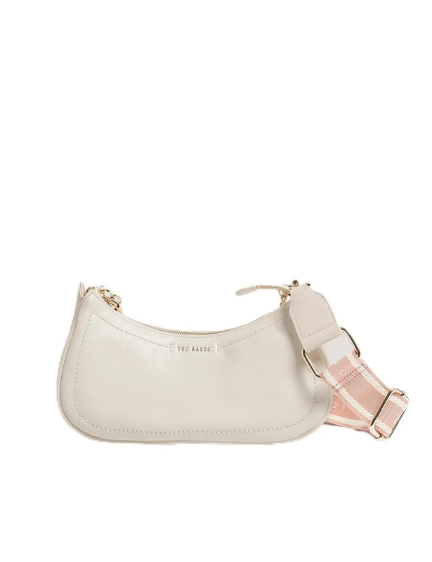 Ted Baker Women's S283913IVORYO/S Webbing Small Leather Shoulder Bag, Ivory