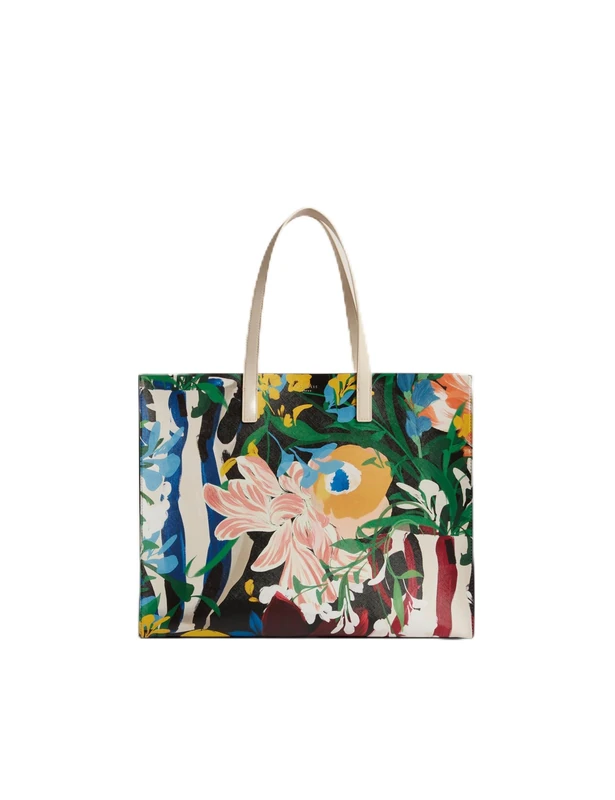 Ted Baker Women's S284097MULTICOLO/S Floral Bouquet Printed Extra Large Icon Bag, Multicol