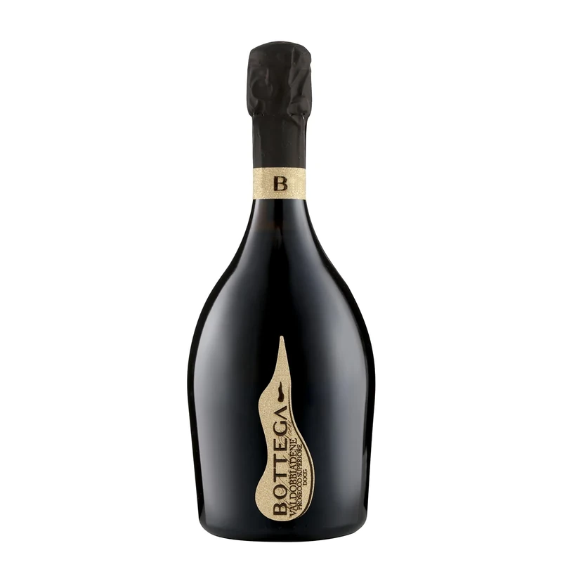 Bottega Il Vino dei Poeti Valdobbiadene Prosecco DOCG Rive di Col San Martino Dry Sparkling Wine - 750 ml (Pack of 6)