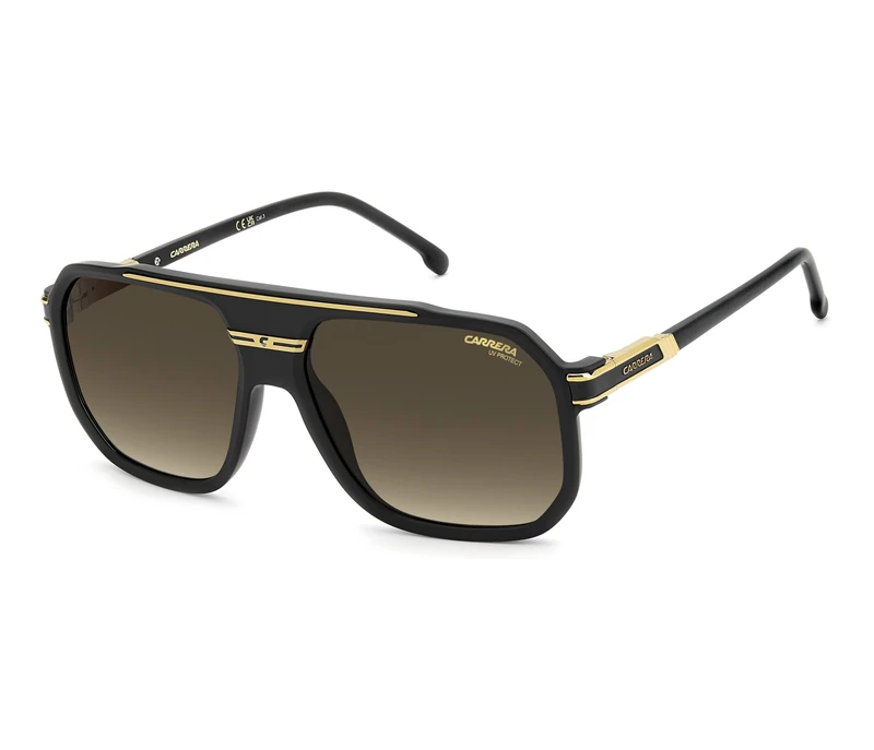 CARRERA SUN Carrera 1077/S Glasses, Matte Black Gold, Standard Unisex Adult