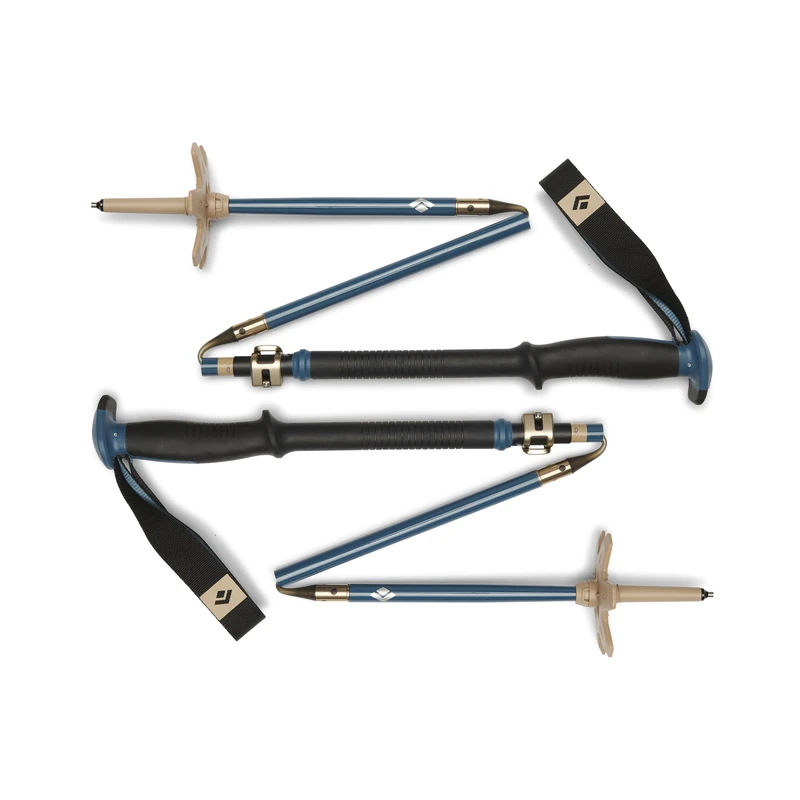 Black Diamond Unisex - Adult Traverse Compactor Ski Poles, Creek Blue, 110-135cm