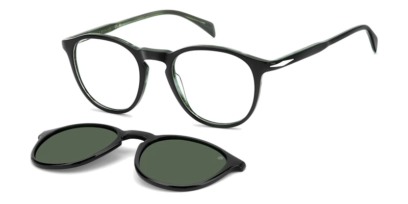 DAVID BECKHAM Unisex Db 1018/C Gafas, Black Striped Green, ESTANDAR