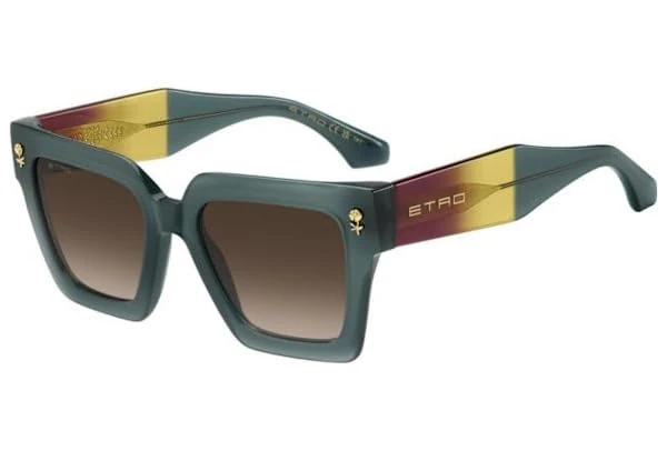 ETRO Unisex Adult Glasses, Burgundy Teal, ESTANDAR