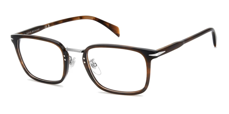 DAVID BECKHAM DB 1211/G Glasses, Brown Horn Ruthenium, STANDARD Unisex Adult