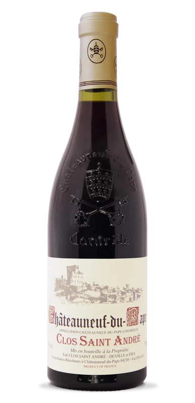 Clos St. Andre Châteauneuf-du-Pape French Red Wine 75cl Bottle (Pack of 6)
