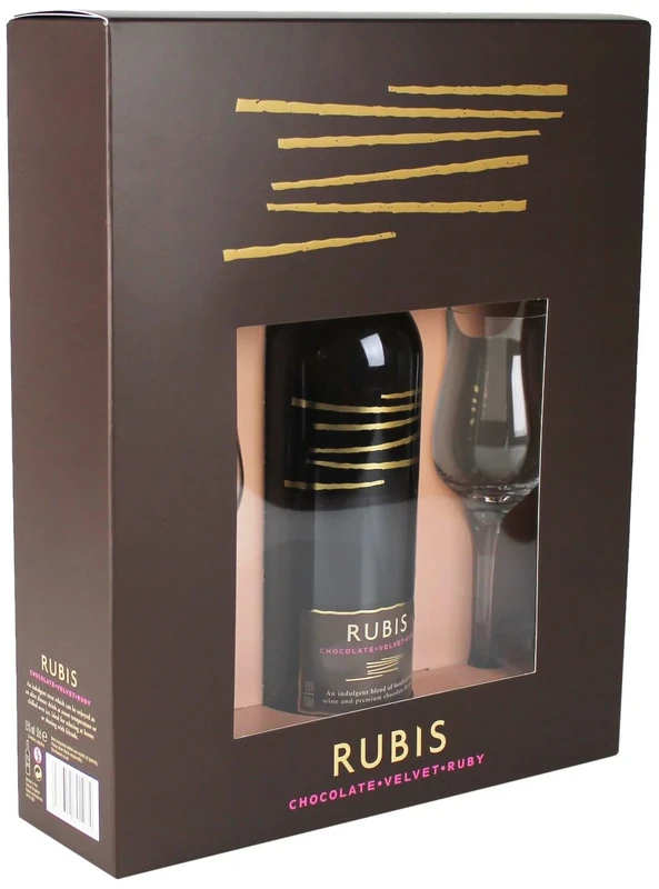 Rubis Chocolate Wine Gift Set 50 cl Non Vintage, 15% ABV (Pack of 6)