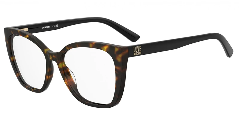 MOSCHINO LOVE MOL670 Glasses, Havana, STANDARD Unisex Adult