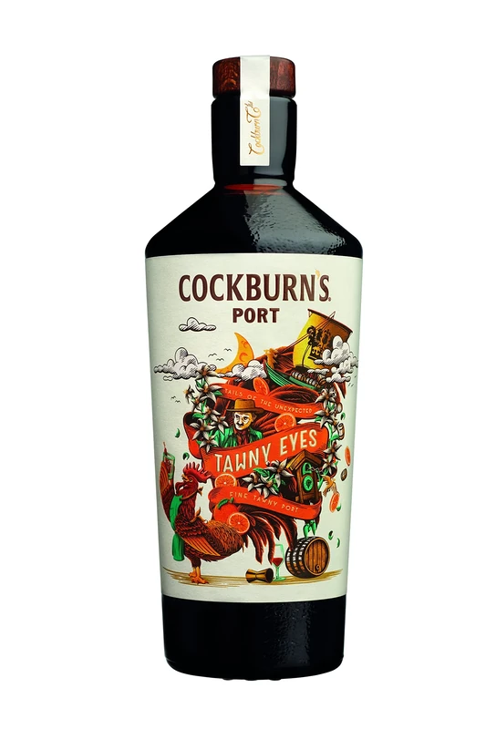 Cockburn's Tawny Eyes Port 75cl, 19% ABV - Porto Wine - Barrel Aged Tawny from Fine Casks - Ideal Neat or for Ginger Beer Cocktails - Honey, Caramel, Vanilla - Gifts for Wine Lovers (Pack of 6)