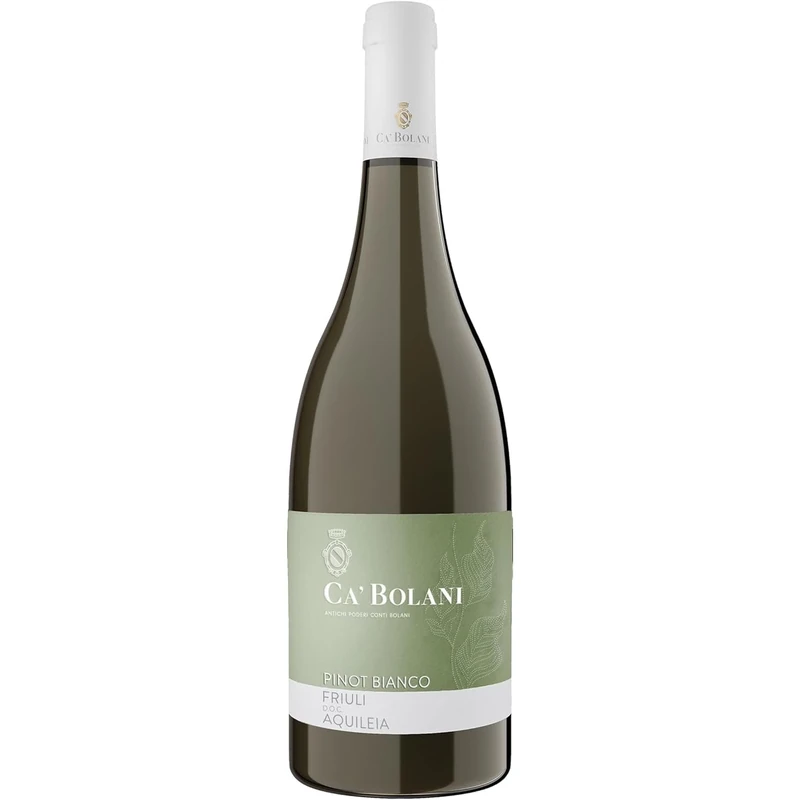 Ca'Bolani Pinot Bianco DOC - Italian Still Dry White Wine - Friuli DOC Aquileia, Italy - 75cl / 750ml, 13.5% ABV (Pack of 6)