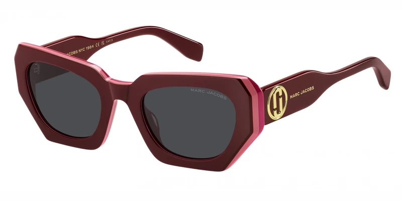 THE MARC JACOBS Marc 851/S Glasses, Burgundy Fuchsia, Standard Unisex Adult
