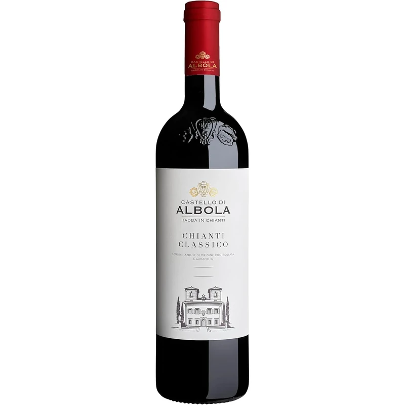 Castello di Albola Chianti Classico DOCG - Italian Still Red Wine from Tuscany - 100% Sangiovese Grapes - 75cl / 750ml, 13.5% ABV (Pack of 6)