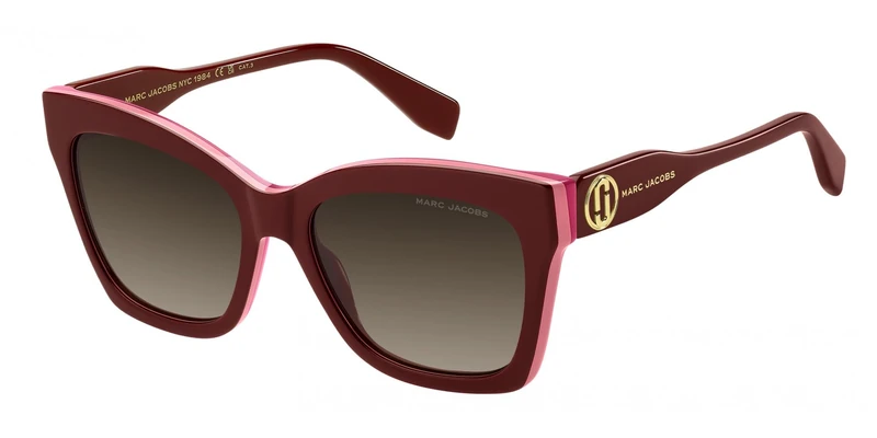 THE MARC JACOBS Marc 853/S Glasses, Burgundy Fuchsia, Standard Unisex Adult