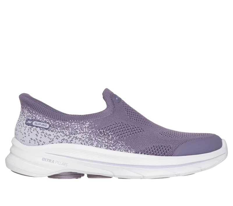 Skechers Women's GO Walk 8 NOVA Trainers, Purple Textile/Trim, 6 UK
