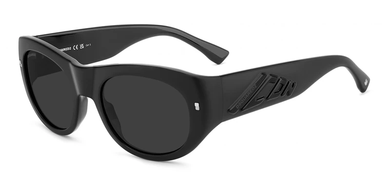 DSQUARED2 ICON Icon 0028/S Glasses, Matte Black, Standard Unisex Adult