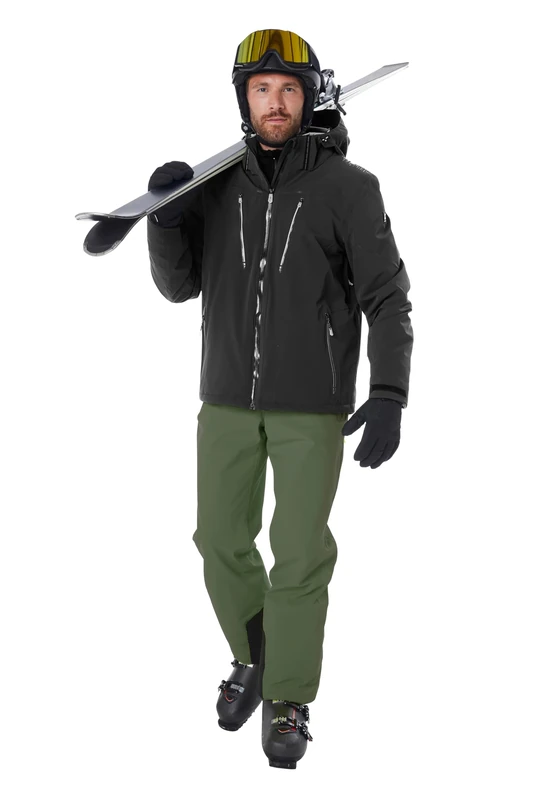killtec KSW 82 MN Ski PNTS Men's Ski Trousers with Removable Straps, Edge Protection, Snow Guard and Leg Ventilation KSW 82 MN Ski PNTS Forest Green, M, 43443-000