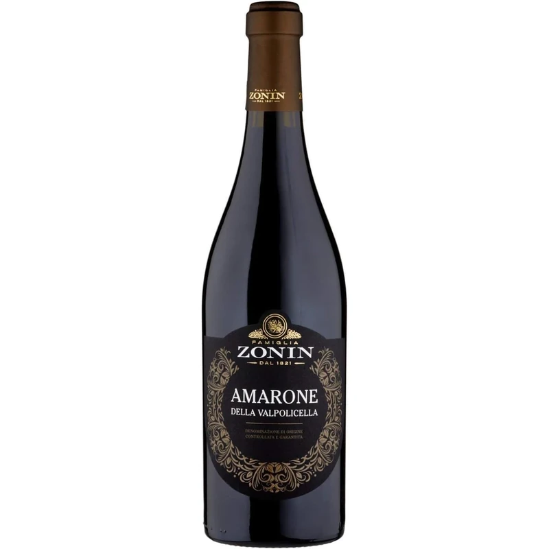 Zonin Jewels Amarone Della Valpolicella DOCG - Italian Still Red Wine from North Italy - Blend of Corvina, Rondinella & Molinara Grapes - 75cl / 750ml, 15.5% ABV (Pack of 6)