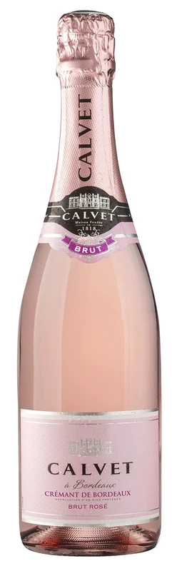 Calvet - Cremant de Bordeaux Brut Rose - Sparkling Rose Wine (1 x 0.75 L) (Pack of 6)