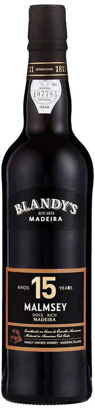 Blandys 15 Year Old Malmsey Rich Madeira Wine, 50 cl (Pack of 6)