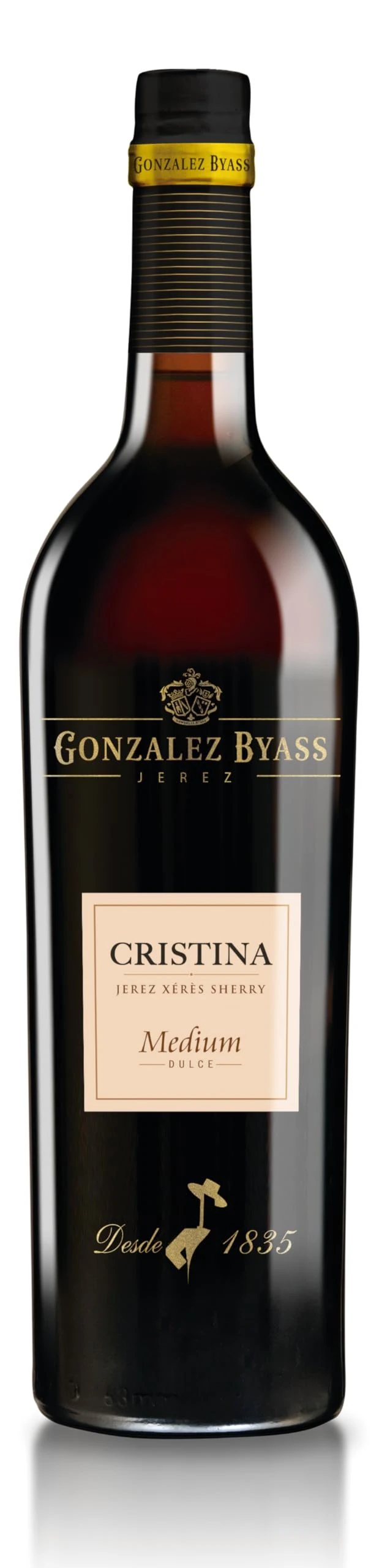 Gonzalez Byass Cristina Medium Sherry 750 ml (Pack of 6)
