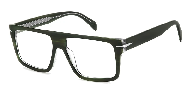 DAVID BECKHAM DB 7154 Glasses, Green Crystal, Standard Unisex Adult