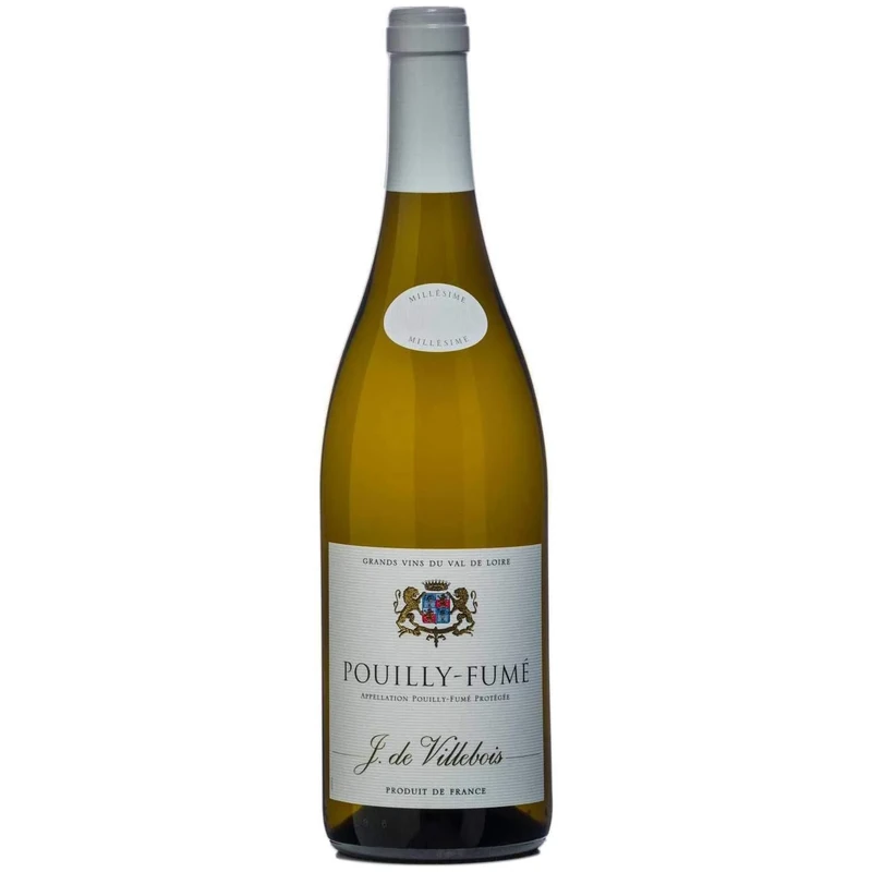Domaine Joost De Villebois Pouilly Fumé - Sauvignon Blanc -French Kosher wine - 750 ml (Pack of 6)