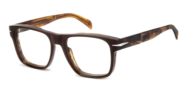 DAVID BECKHAM DB 7020/CRAFTED Glasses, Brown Horn, STANDARD Unisex Adult