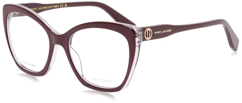 THE MARC JACOBS Marc 857 Glasses, Burgundy, Standard Unisex Adult