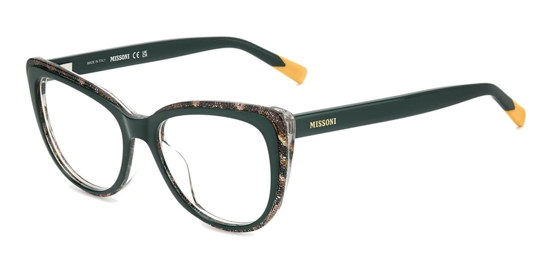 MISSONI MADE IN ITALY Unisex Adult Glasses, verde, ESTANDAR