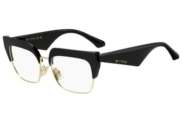 ETRO 0112 Glasses, Black Gold, Standard Unisex Adult