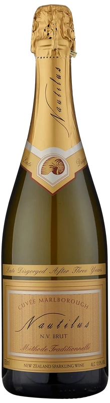 Nautilus Estate Marlborough Cuvee Brut Non Vintage Sparkling Wine, 75 cl (Pack of 6)