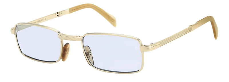 DAVID BECKHAM DB 99/Origami Glasses, Gold Beige Horn, STANDARD Unisex Adult