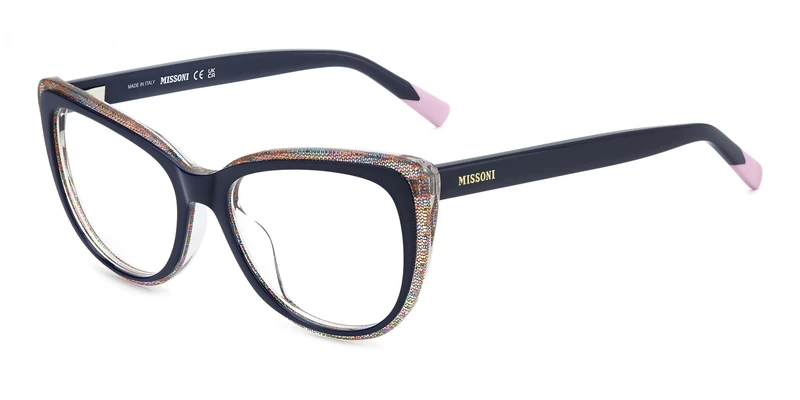 MISSONI MADE IN ITALY Unisex Adult Glasses, azul, ESTANDAR