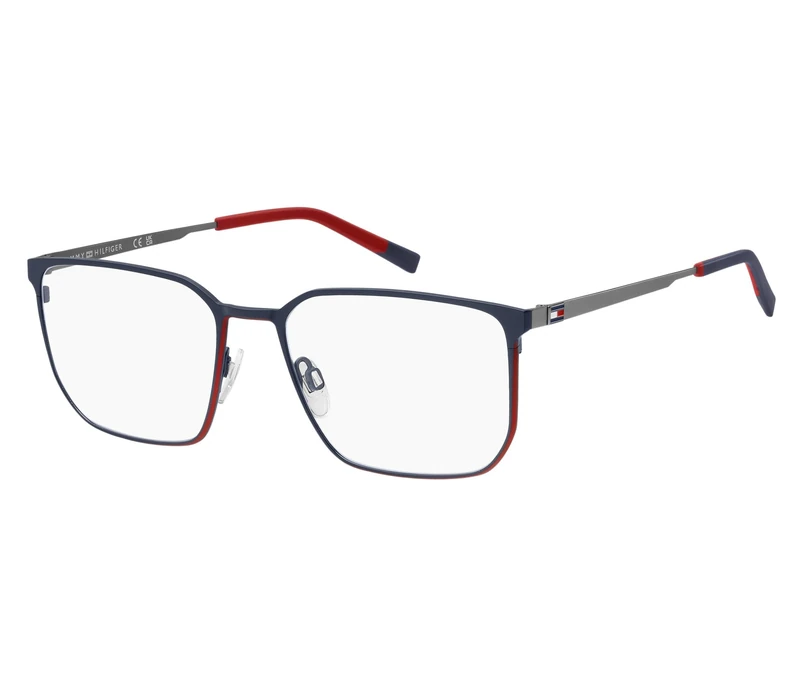 TOMMY HILFIGER TH 2275 Glasses, Matte Blue Red, Standard Unisex Adult