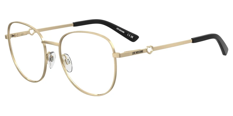 MOSCHINO LOVE MOL664 Glasses, Rose Gold, Standard Unisex Adult
