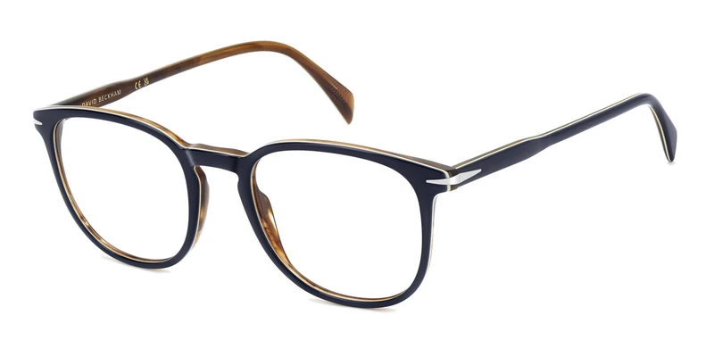 DAVID BECKHAM Unisex Adult Glasses, Blue Brown, ESTANDAR