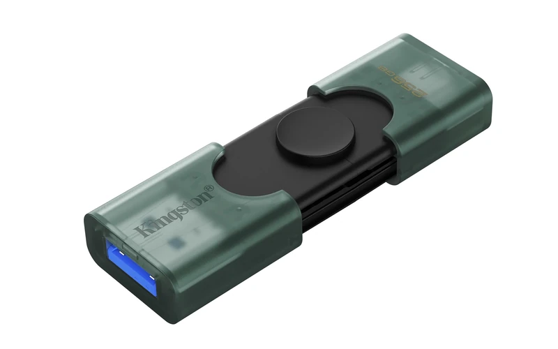Kingston DataTraveler Duo USB Flash Drive 256GB USB-A + C 3.2 DuoG2 - DTDEG2/256GB