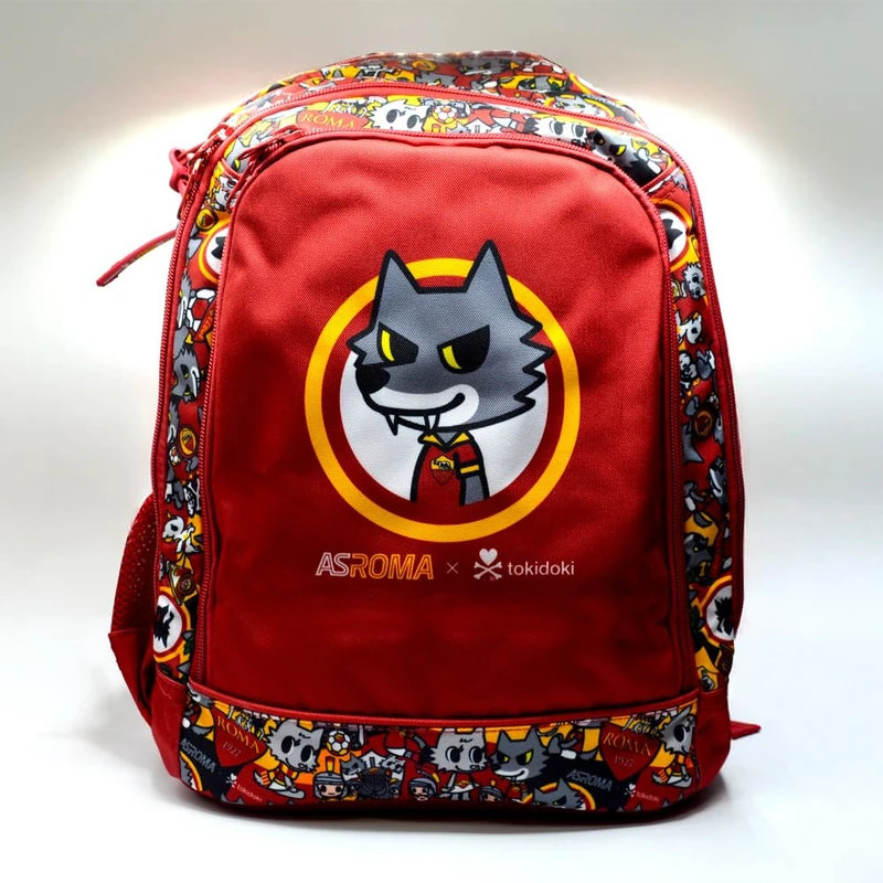 AS Roma, Top Tokidoki Roma Children's Backpack, Black, One Size