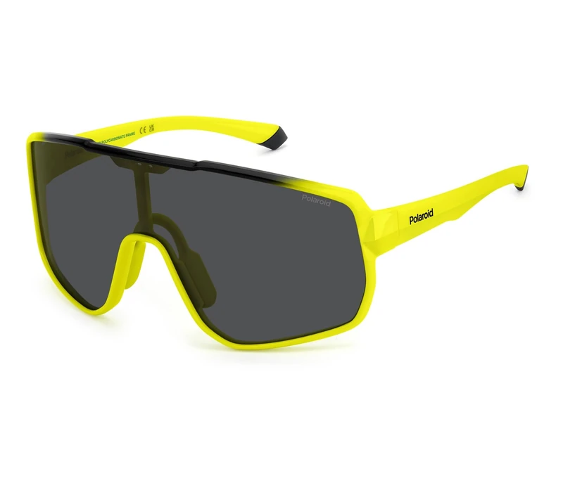POLAROID SPORT PLD 7060/S Glasses, Yellow Black, Standard Unisex Adult