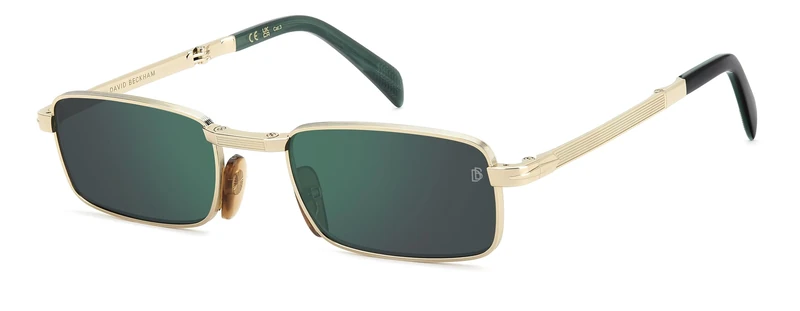 DAVID BECKHAM DB 99/Origami Glasses, Gold Green, Standard Unisex Adult