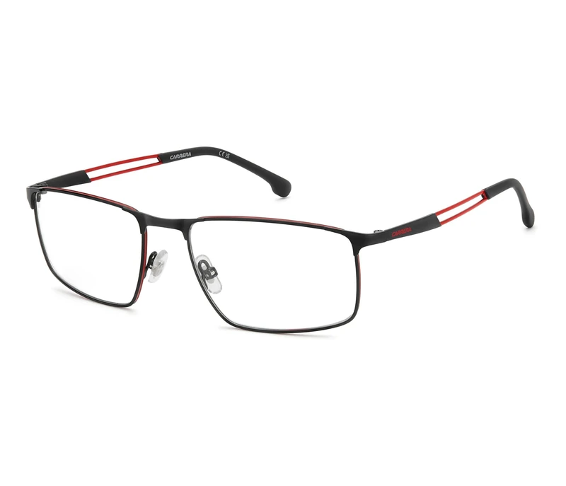 CARRERA 8925 Glasses, Matte Black Red, Standard Unisex Adult