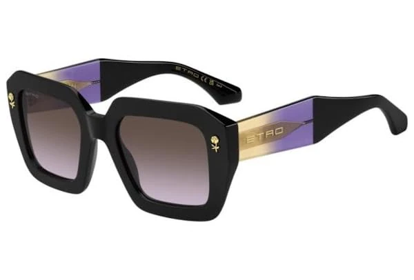 ETRO 0114/S Glasses, Black Violet, Standard Unisex Adult