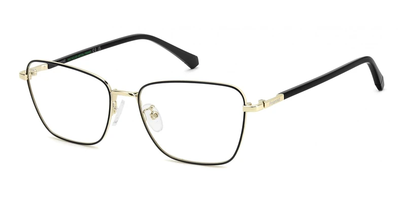 Polaroid Unisex Adult Glasses, Gold Black_, ESTANDAR