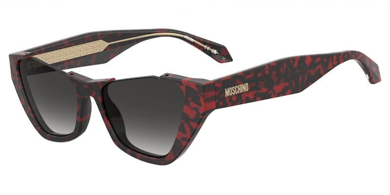 MOSCHINO MOS197/S Glasses, Red Havana, Standard Unisex Adult