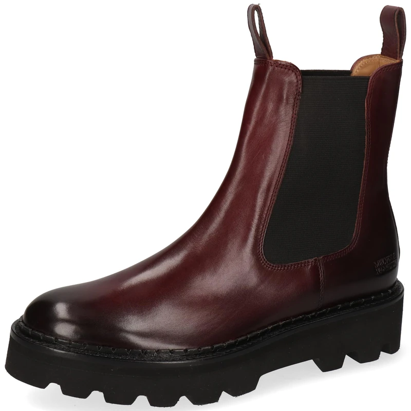 Melvin & Hamilton Women's Sally 186 Chelsea Boot, Bordeaux, 5 UK - Image 1