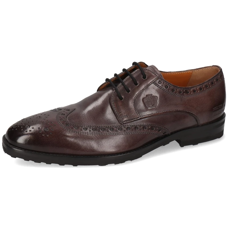 Melvin & Hamilton Derby Shoes Men's Flynn 4, Aubergine, 7 UK Black