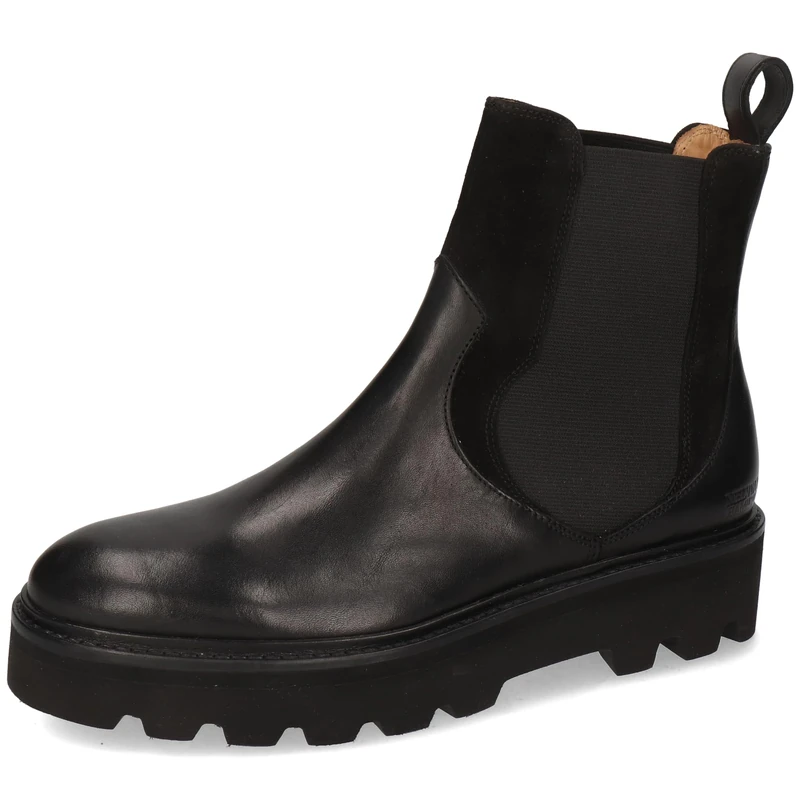 Melvin & Hamilton Women's Sally 113 Chelsea Boot, Black, 6 UK