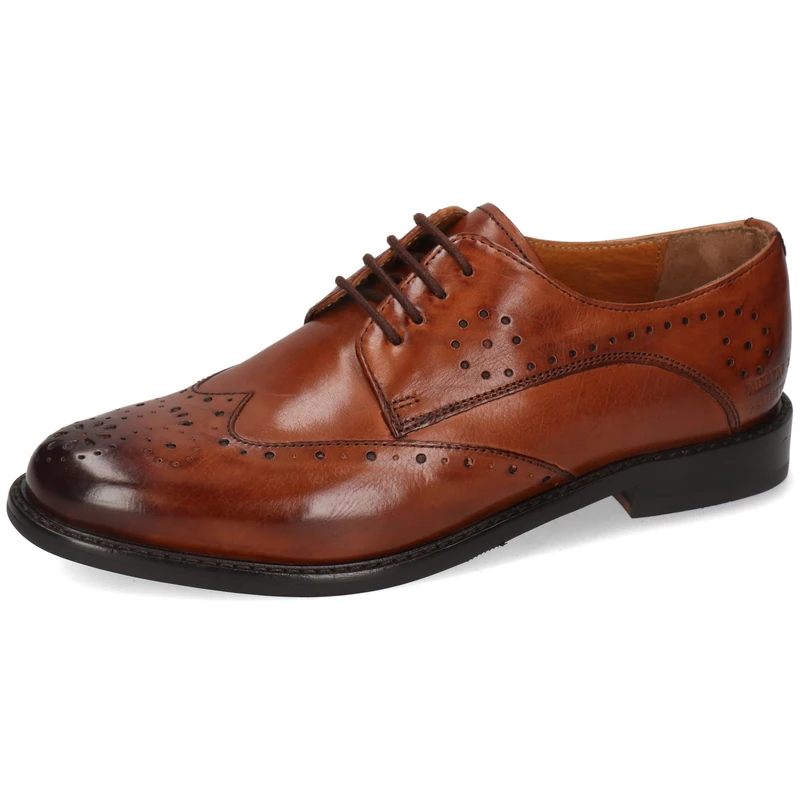 Melvin & Hamilton Derby Women's Shoes Selina 41, Brown, 5 UK