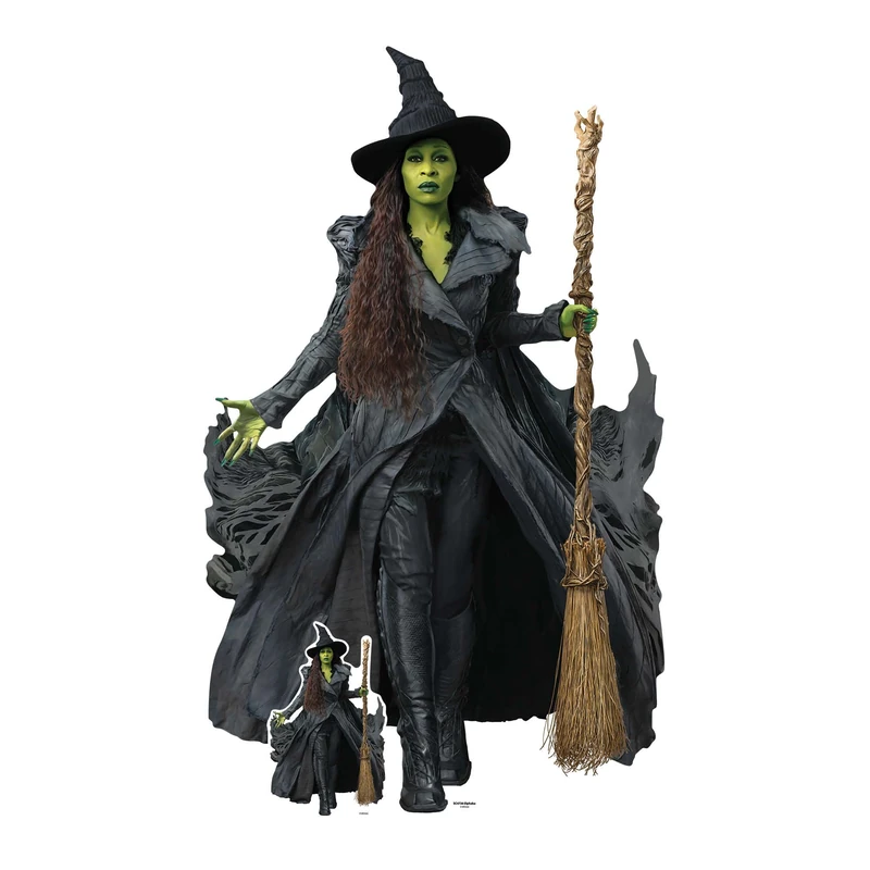Star Cutouts SC4736 Wicked: For Good Elphaba Lifesize Cardboard Cutout 159cm – Official Universal Pictures Party Decoration, Birthday Display & Wicked Gift