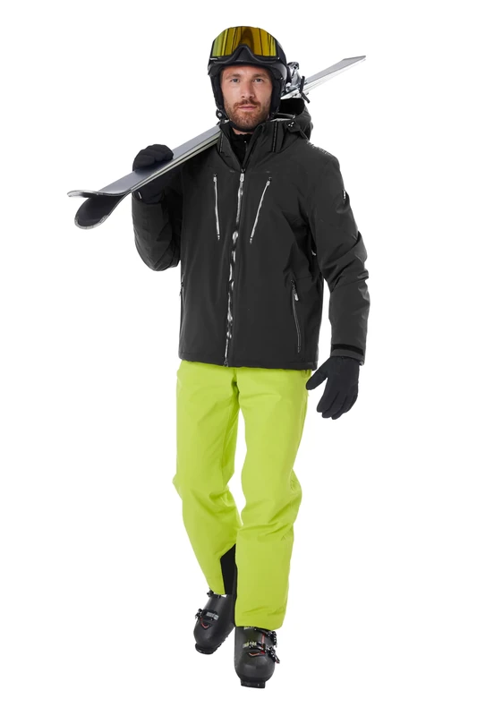 killtec KSW 82 MN SKI PNTS 43443-000 Men's Ski Trousers with Removable Straps, Edge Protection, Snow Guard and Leg Ventilation Spring Green, 3XL